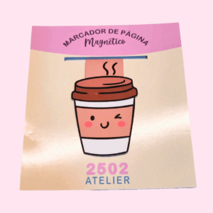 Marcador de página magnético Café