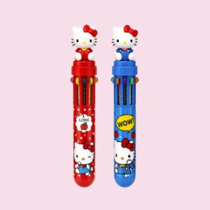 CANETA 10 CORES HELLO KITTY